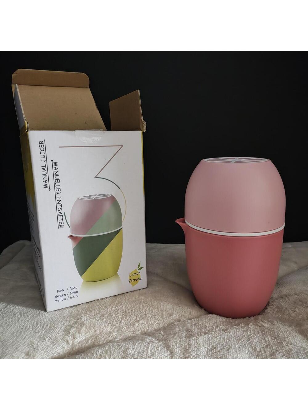 Lechin Hand Juicer - Citrus with Lemon Shape - Mauve New
